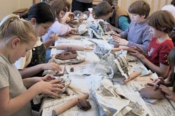 Clay sculpting for north shore children with Ann McCrea at the Manchester Library Clay sculpting for north shore children with Ann McCrea at the Manchester Librar