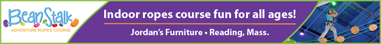 Indoor ropes course fun for all ages at Jordan's Furniture, Reading MA
