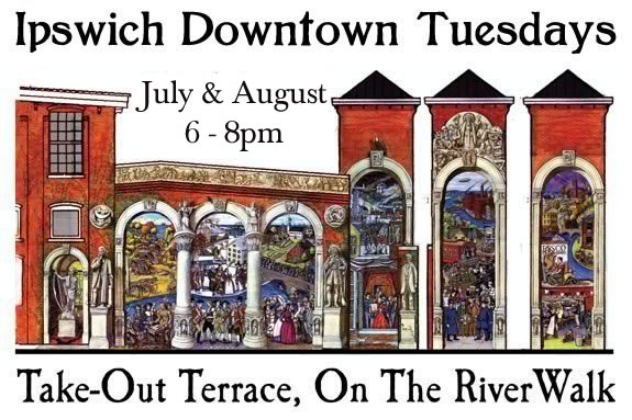 Ipswich Downtown Tuesdays includes great dining live music, dancing & extended shopping hours for shopping Downtown Ipswich Massachusetts Tuesday evenings!