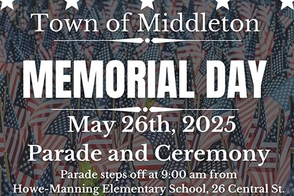 2025 Memorial Day Events in Middleton Massachusetts 