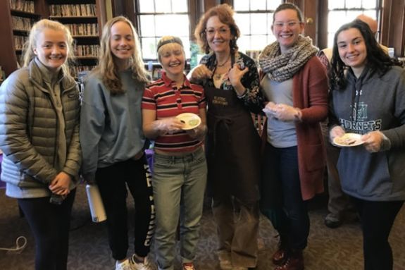 Teens and adults enjoyed an interesting and delicious presentation by Kim Larkin, of Klassic Kreations, about the history of chocolate and coffee.