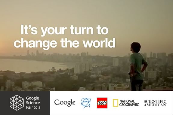The Google Science Fair is an online science competition open to students ages 13-18 from around the globe. We're looking for ideas that will change the world. To get started, all you'll need is a Google account. The Google Science Fairis a gloabal competition for kids ages 13-18
