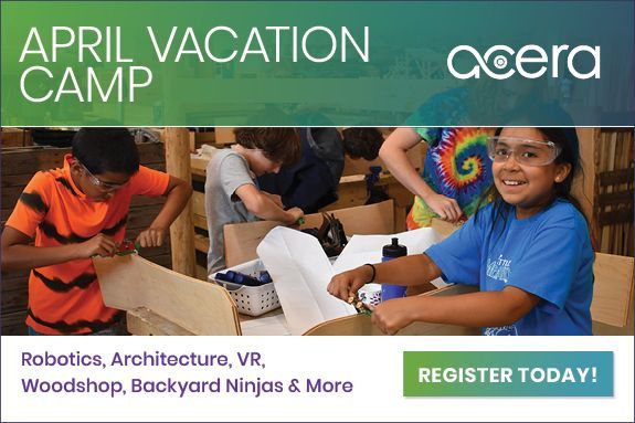 April Vacation Camp, Robotics, Architecture, VR, Woodshop, Backyard Ninjas, at Acera School