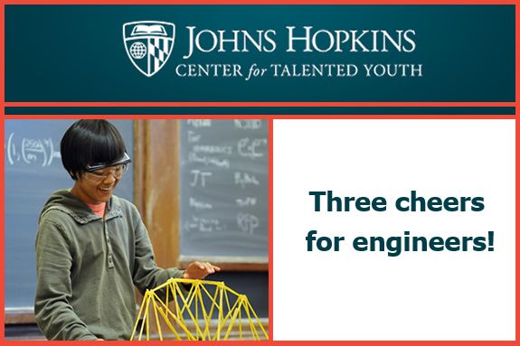 Engineers and engineering, here are suggestions for CTY summer, online, and family programs for kids in grades 2-12 that will appeal to problem solvers, creative thinkers, and budding engineers.