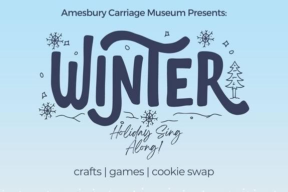 Join the fun in Amesbury Massachusetts for a sing-along, cookies, crafts and cocoa at the Amesbury Carriage Museum! 