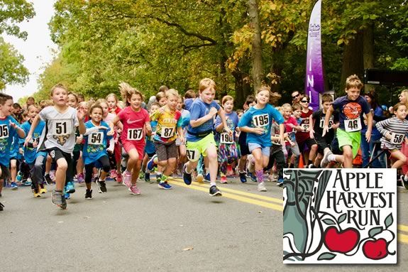 Apple Harvest Run is a 5 Mile, 5k and kid's fun run in Weste Newbury Massachusetts! 