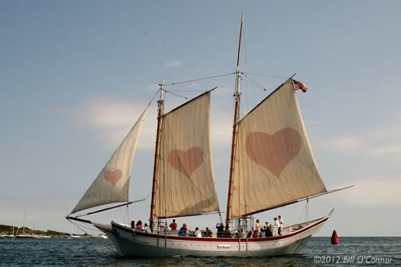 Schooner Ardelle turns into the love boat for date night! 