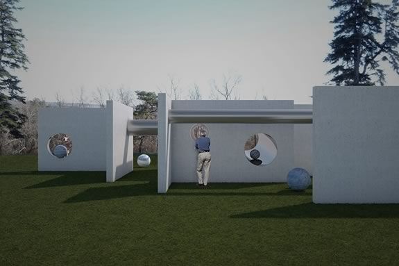 Art & the Landscape: Alicja Kwade: TunnelTeller at the Crane Estate in Ipswich Massachsuetts Art & the Landscape: Alicja Kwade: TunnelTeller at the Crane Estate in Ipswich Massachsuetts