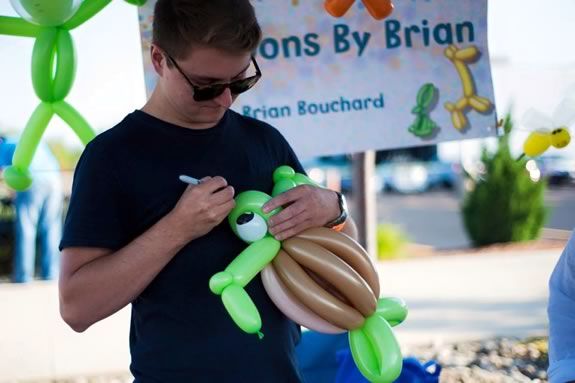 ce cream sundaes, lots and lots of ice cream, and the very special appearance of "Balloons by Brian" creative balloon artist.