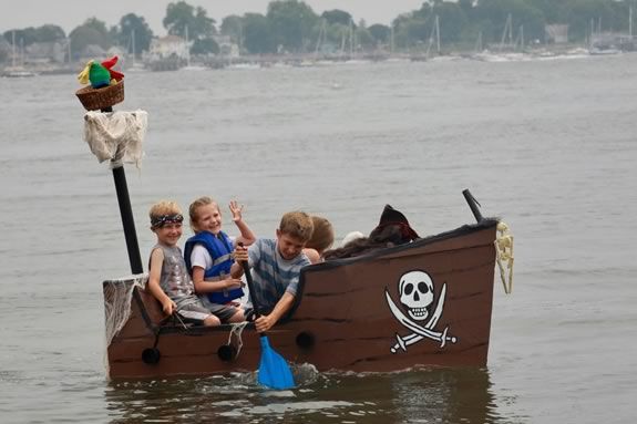 Build your own boat and race it at the Beverly Homecoming Cardboard Boat Regatta at Lynch Park!