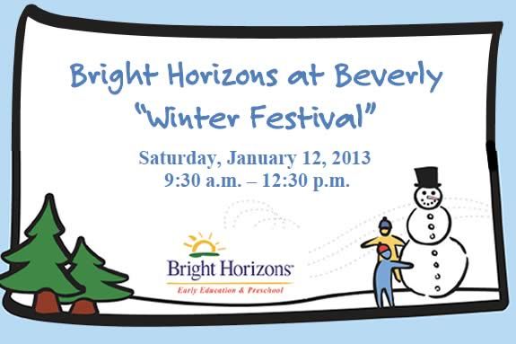 Bright Horizons Winter Festival Experience for Toddlers and Preschoolers Bright Horizons Winter Festival Experience for Toddlers and Preschoolers