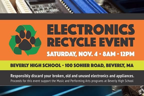 Recycle your old electronics and help the Beverly High School Music Department