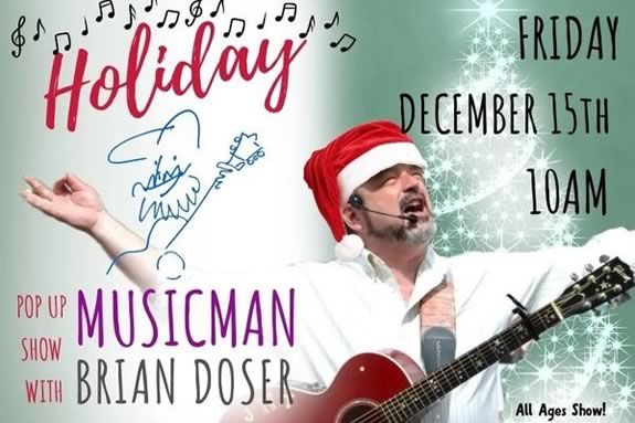 Join Brian Doser the Music Man for a Holiday Show at the Library in Magnolia Massachusetts!