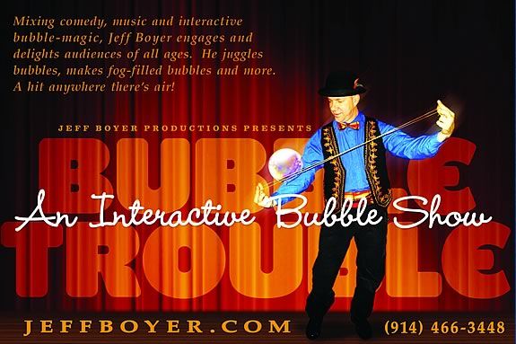 Bubble Trouble is an interactive stage show that highlights the magic of bubbles! Come to the Peabody Institute Library for this FREE fun show! Bubble Trouble is an interactive stage show that highlights the magic of bubbles