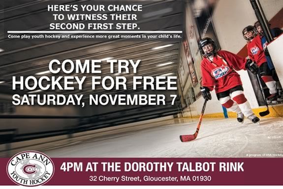 Kids are invited to Dorthy Talbot Rink in Gloucester to try hockey for FREE! Kids are invited to Dorthy Talbot Rink in Gloucester to try hockey for FREE!