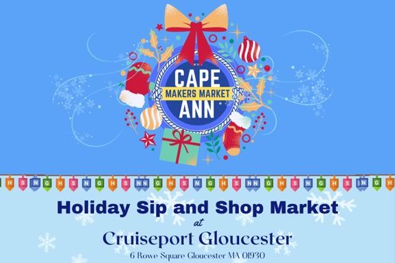 Cape Ann Makers Holiday Market held at Cruiseport in Gloucester Massachusetts.
