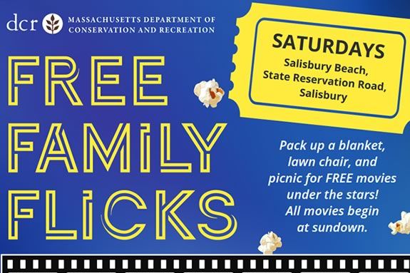 Enjoy a movie with freinds and families under the stars at DCR's Salisbury Beach Reservation! Enjoy a movie with freinds and families under the stars at DCR's Salisbury Beach Reservation!