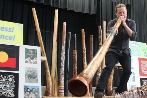 The Didgeridoo Show is an energetic fusion of Australian music, comedy, character building, storytelling and audience participation