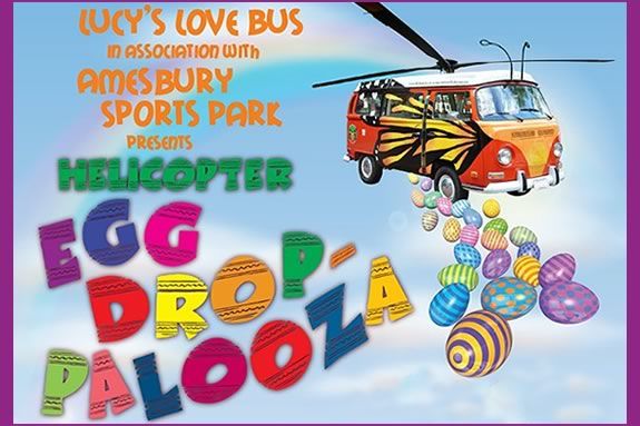 Egg Drop-Palooza is a fun fmaily fundraising event for Lucy's Love bus hosted at the Amesbury Sports Park that includes and easter egg drop with over 30,000 eggs, Helicopter rides, Pony rides, Face painting, Easter egg dyeing, Bunny hop dance-off, and a Live performance by AHMIR!
Helicopters and Easter Egg Hunts collide at Egg Drop-Palooza in Amesbury!