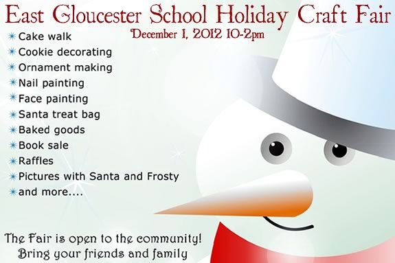 East Gloucester School Holiday Craft Fair fundraiser charity for kids.