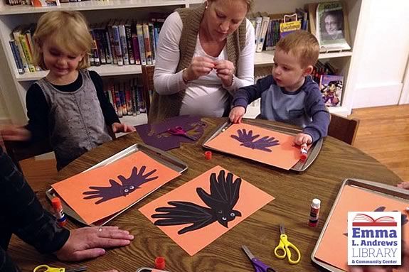Kids programming at Emma Andrews Library Newburyport includes frequent Story Hours! 