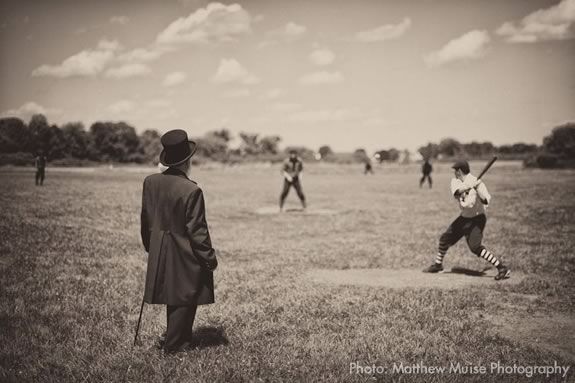 Come see how baseball used to be played at Spencer Pierce Little Farm. Photo: Matthew Muise Photography Come see how baseball used to be played at Spencer Pierce Little Farm. Photo: Matthew Muise Photography