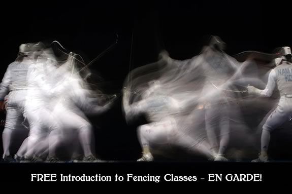 Enter the world of fencing with this FREE introductory class at Olympia Fencing! Enter the world of fencing with this FREE introductory class at Olympia Fencing!