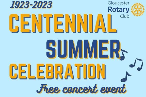 Celebrate the Gloucester Rotary's Centennial with a free concert at Stage Fort Park in Gloucester Massachusetts! Celebrate the Gloucester Rotary's Centennial with a free concert at Stage Fort Park in Gloucester Massachusetts!