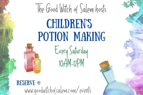 The Good Witch of Salem hosts a a weekly drop-in potion making workshop in Salem Massachusetts