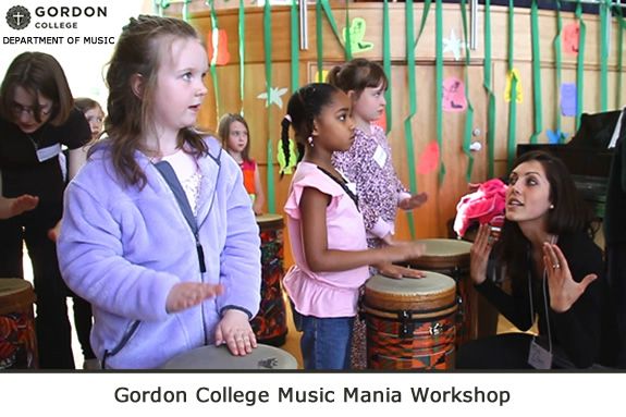 Gordon College Music Mania Workshop – for Pre-K through Grade 6 Wenham MA