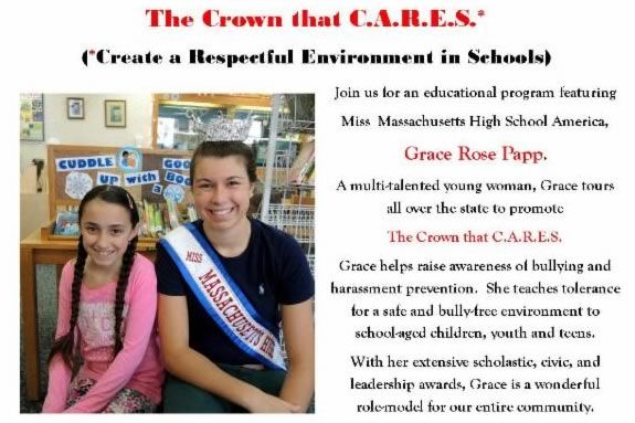 Miss Massachusetts High School America at Sawyer Free Library. Miss Massachusetts High School America at Sawyer Free Library