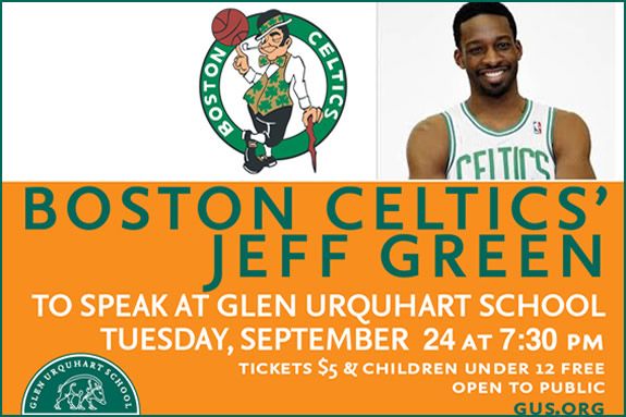 Boston Celtics’ Jeff Green to Speak at GUS in Beverly MA Boston Celtics’ Jeff Green to Speak at GUS in Beverly MA