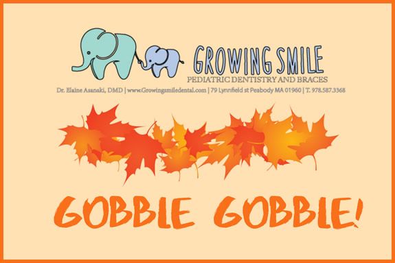 Thanksgiving Craft at Growing Smile Pediatric Dentristry and Braces