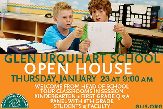 Glen Urquhart GUS Admissions Open House 2014 Best Education North Shore Children