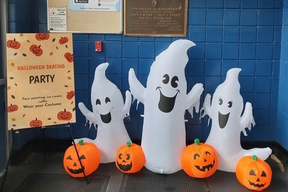 Halloween Ice Skate Party at Skating Rink in Peabody Massachusetts. Learn to Skate, Halloween Halloween Ice Skate Party at Skating Rink in Peabody Massachusetts. Learn to Skate, Halloween