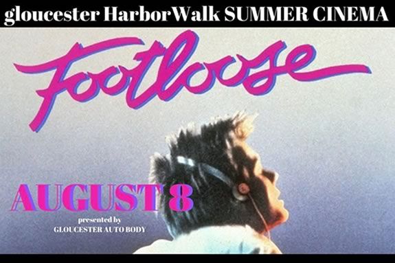 Come watch a FREE showing of the original Footloose starring Kevin Bacon on the waterfront in Gloucester MA Come watch a FREE showing of the original Footloose starring Kevin Bacon on the waterfront in Gloucester MA