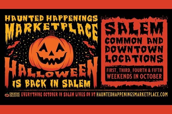 The Haunted Happenings Marketplace runs on weekends during October in Salem Massachusetts The Haunted Happenings Marketplace runs on weekends during October in Salem Massachusetts