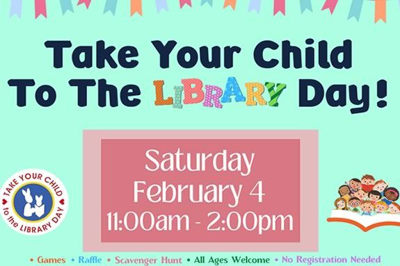 Take Your Child to the Library Day activities for kids at the Hamilton Wenham Library Take Your Child to the Library Day activities for kids at the Hamilton Wenham Library