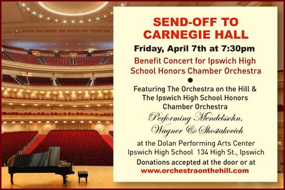 Come see the Ipswich Honors Chamber Orchestra