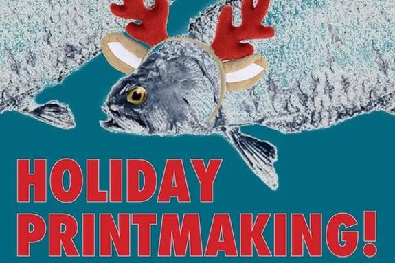 Ipswich River Watershed Association hosts a fish printing craft session during Ipswich Evergreen. Ipswich River Watershed Association hosts a fish printing craft session during Ipswich Evergreen.