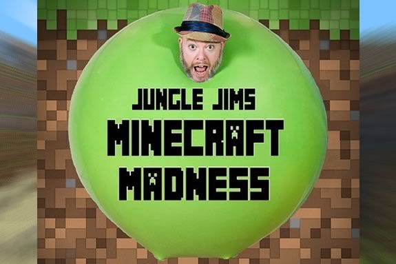 Jungle Jim's Minecraft Madness combines Magic, Comedy and balloons at Sawyer Free Library in Gloucester Massach Jungle Jim's Minecraft Madness combines Magic, Comedy and balloons at Sawyer Free Library in Gloucester Massach