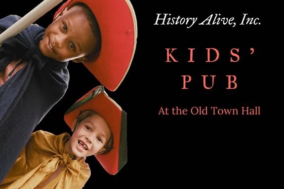 History Alive, Inc.  in Salem Massachusetts hosts a 17th Century Pub for kids Fridays in October!