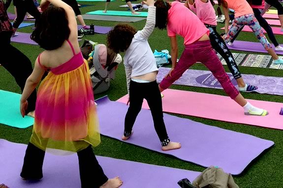 Join Solstice Power Yoga and Athleta Lynnfield at MarketStreet Lynnfield for Kids Yoga on the Green!