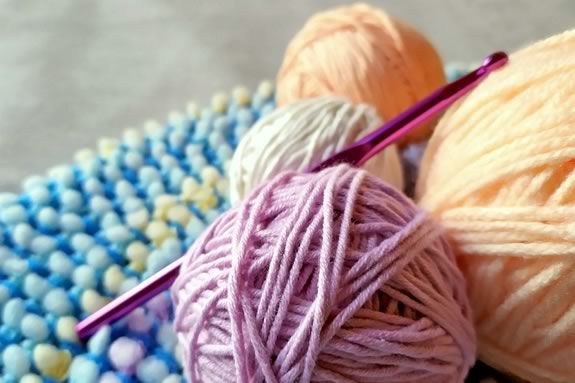 Kids learn the basics of crochet knitting each Tuesday at the Abbot Public Library in Marblehead Massachusetts Kids learn the basics of crochet knitting each Tuesday at the Abbot Public Library in Marblehead Massachusetts