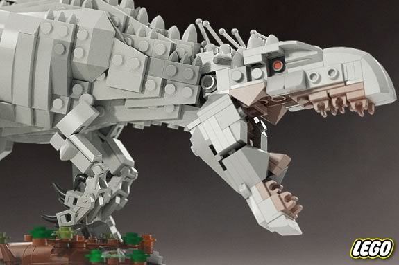 Kids will build LEGO dinosaurs at the Ipswich Public Library! 