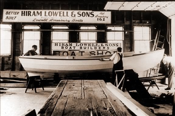 Learn about Lowell's Boat Shop in Amesbury Massachusetts on this guided Trails and Sails Tour Learn about Lowell's Boat Shop in Amesbury Massachusetts on this guided Trails and Sails Tour