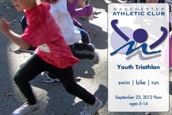 The Manchester Athletic Club Youth Triathlon is for kids ages 5-14! The Manchester Athletic Club Youth Triathlon is for kids ages 5-14!