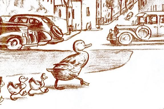 Make Way for Ducklings for kids 4-6 at Newburyport Public Library.
