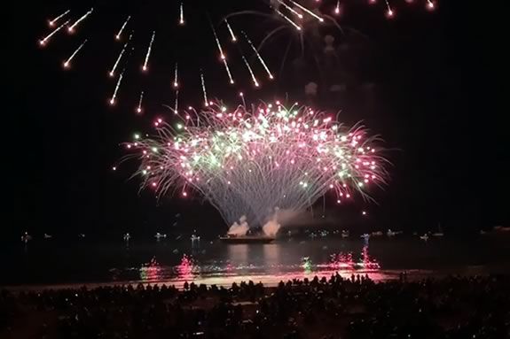 Part of Manchester by the Sea's July 4th celebrations kick off with a concert and fireworks at Singing Beach on July 3rd on July 3, 2022