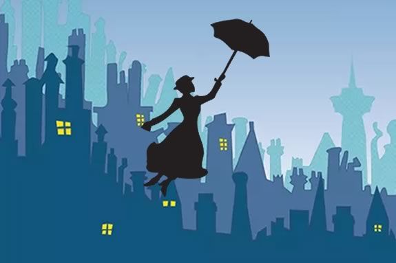 Actress Carole Finn brings the enchanting story of Mary Poppins to life for kids at Sawyer Free Library in Gloucester Massachusetts